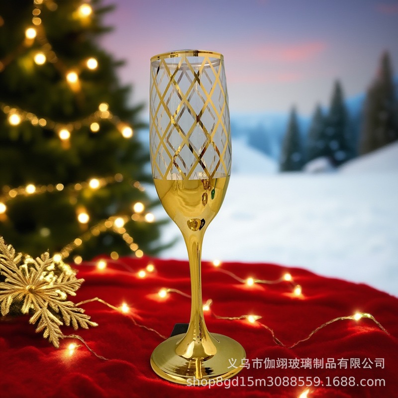 跨境欧式圣诞玻璃香槟杯酒吧KTV红酒酒杯啤酒杯酒具中东 厂家直销|undefined