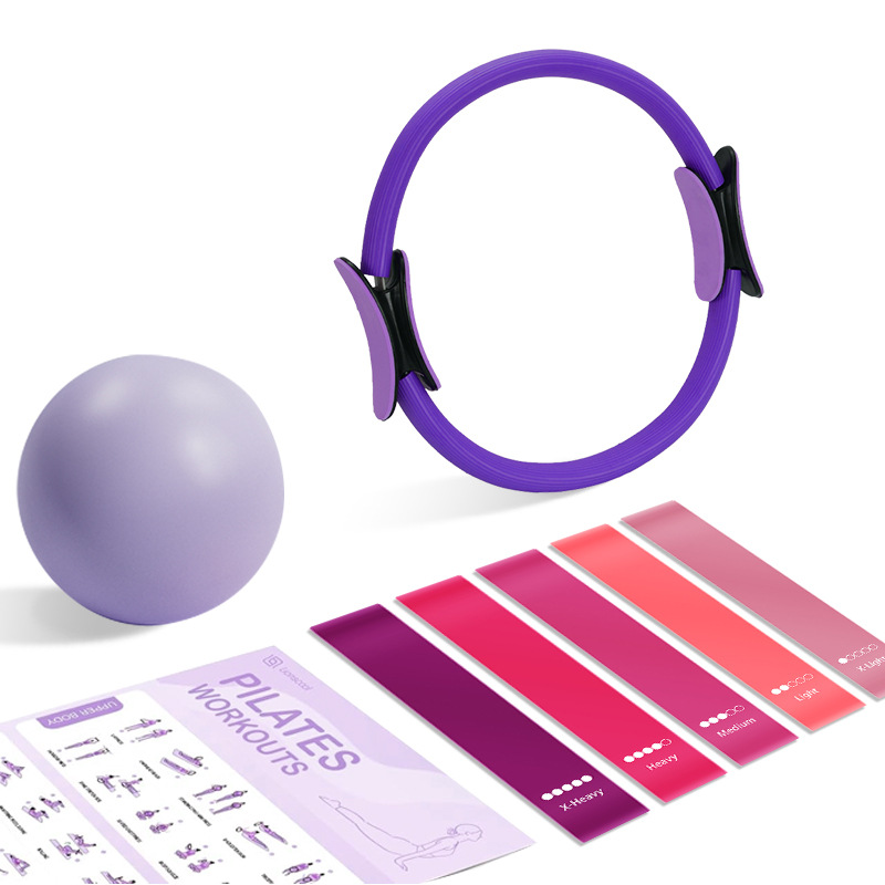 Equipo de asistencia de yoga Combinación de anillo de resistencia de la pierna Cinturón de resistencia de la cadera Pilates Bobo Bola Funda deportiva de fitness