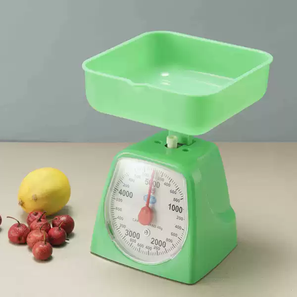 Student Teaching Mechanical Food Scale Laboratory Teaching Pointer-Type Spring Scale Primary School 5kg Plastic Small Square Scale