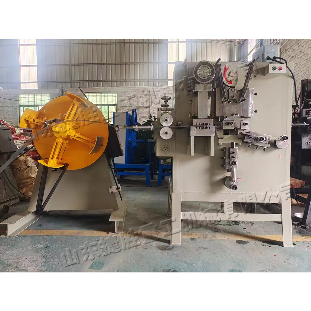 máquina de embalaje de hebilla de metal de fibra química vertical máquina de formación automática de hebilla de metal máquina de producción de hebilla de acero eléctrica