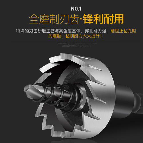 Metal stainless steel special high-speed steel hole opener drill bit iron sheet round aluminum alloy opening expansion and drilling artifact