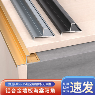 Wood veneer wall panel begonia positive angle aluminum alloy positive angle decorative strip W negative angle circular arc oblique sun angle closing strip