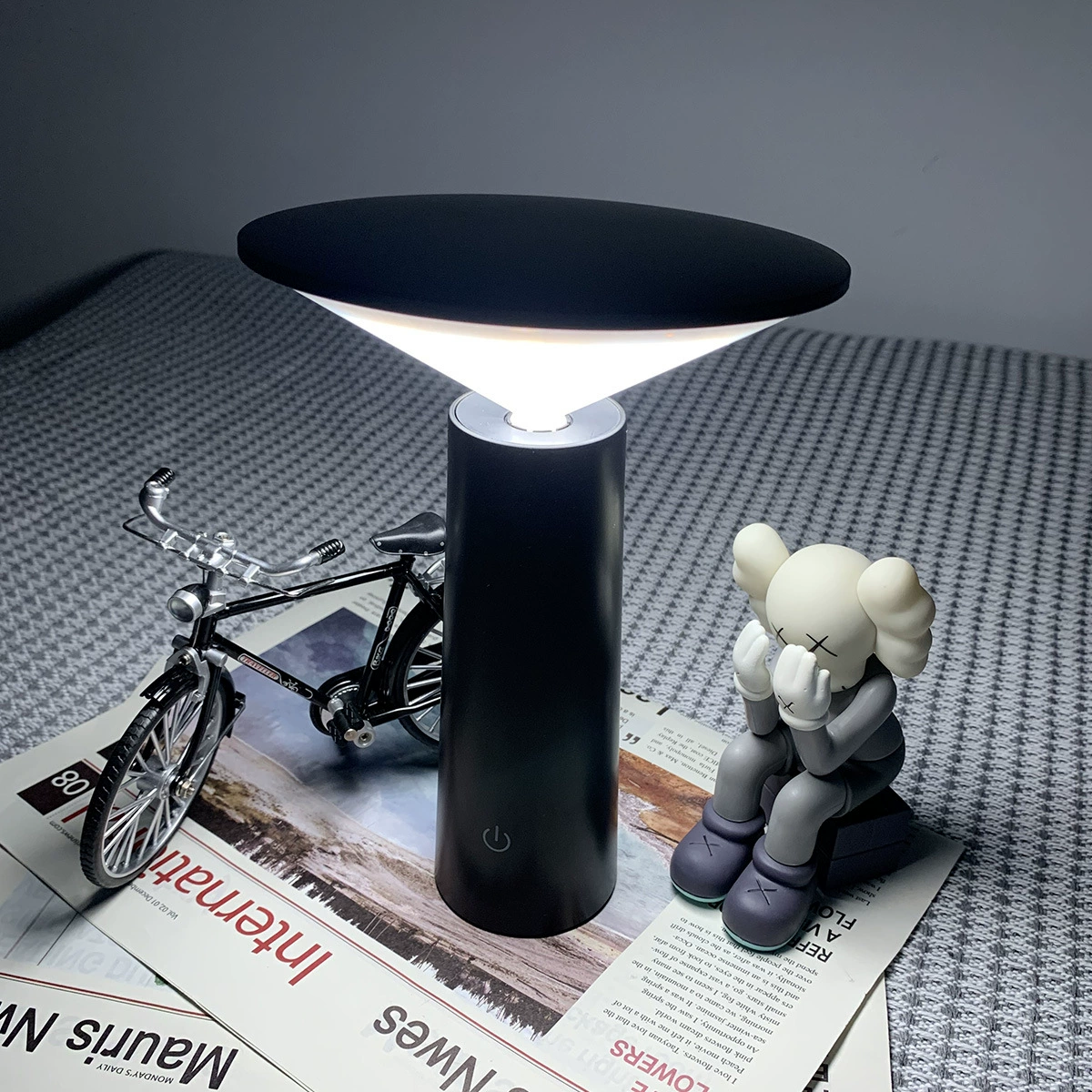 LED кофейная настольная лампа для гостиной, светильник у кровати для спальни, ночник, защита глаз