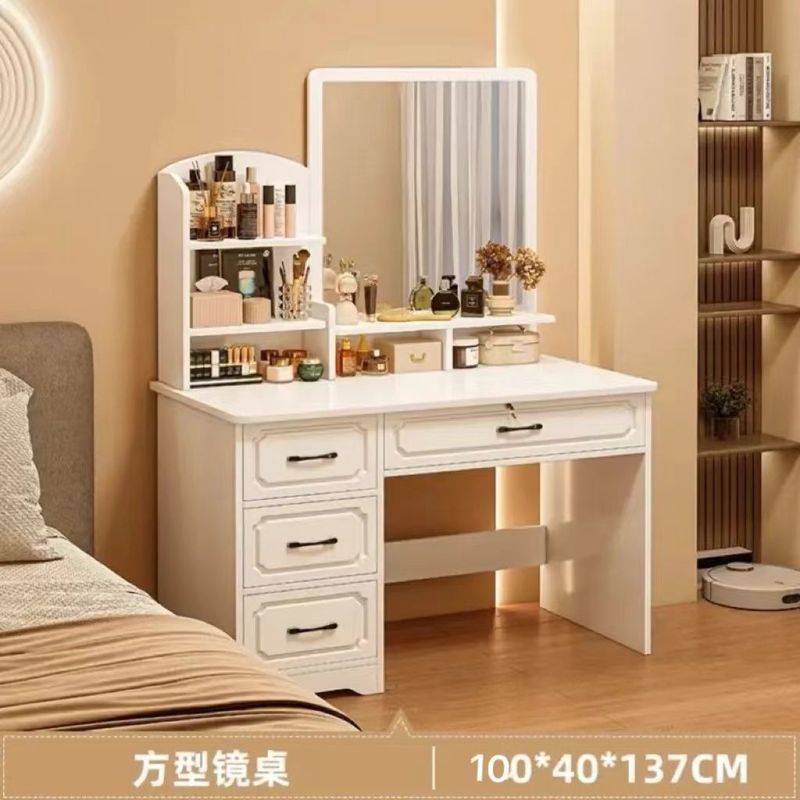梳妆台小型现代简约新款轻奢妆台一体梳妆桌2025化妆桌卧室化妆桌|undefined