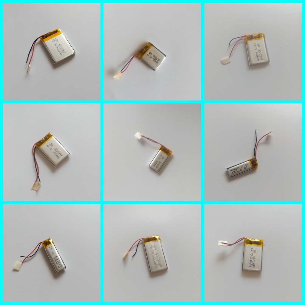 302020 302030 303450 603040 402020 402030 403040 Lithium Battery 3.7V