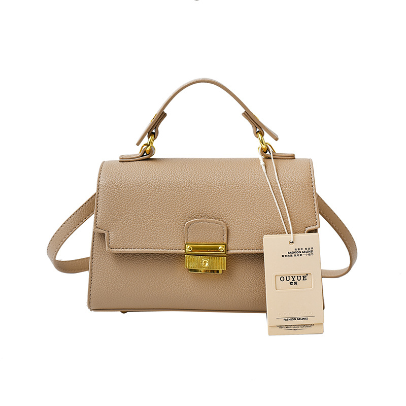 Bolso de textura transfronteriza 2025 verano nuevo bolso femenino retro patrón de lichi bolso de hombro simple bolso de mensajero de viaje