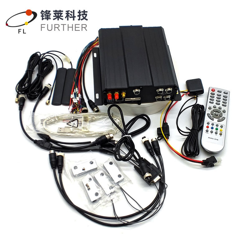 锋莱HDD硬盘存储车载主机多语言8路4G远程监控AHD高清车载录像机