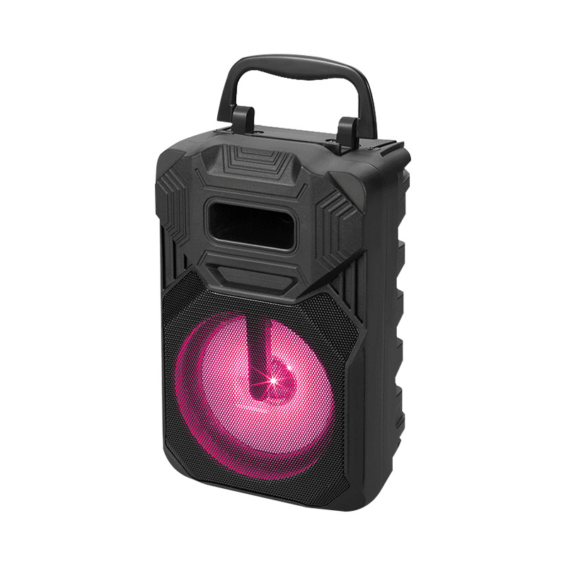 领潮工厂蓝牙音箱带手机支架户外可提麦克风跨境小音响FM插卡音箱