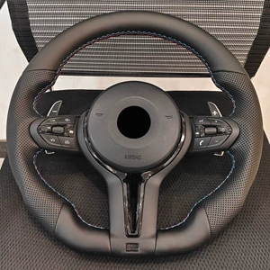 Cross-border product suitable for BMW E/F modified chassis Black Warrior flat-bottom steering wheel assembly X1X2X3X4X5X6X7