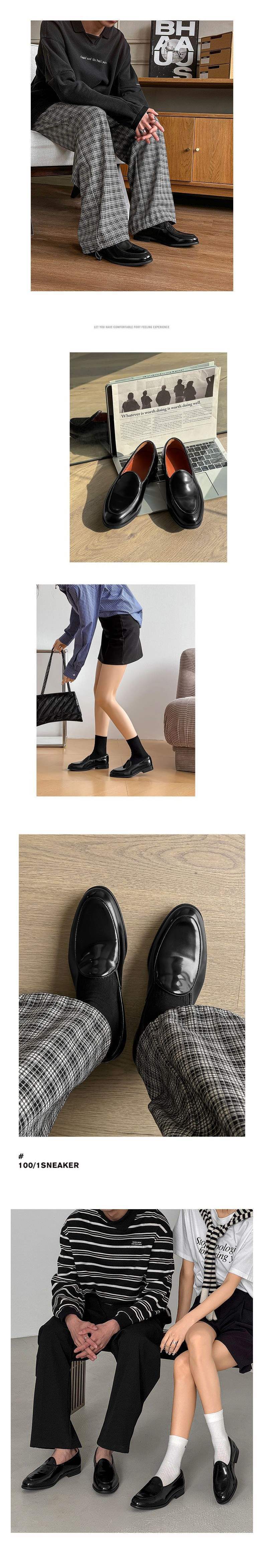 Chaussures Derby décontractées à semelle épaisse ShoeVault, rehaussantes et faciles à enfiler, pour hommes et femmes. Mocassins habillés à bout rond._voghion.com