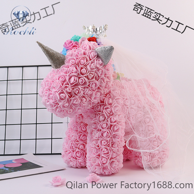 Corona, velo de cabeza, unicornio, flor inmortal, chica, amante, cumpleaños de Navidad, esposa.