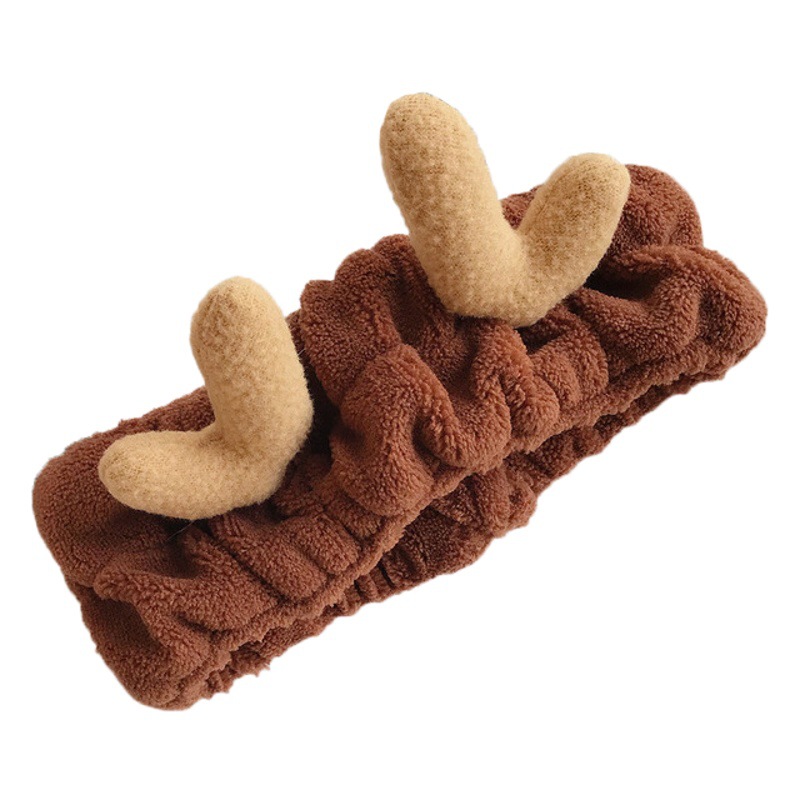 Estilo coreano ins vendiendo lindo asta lavado de cara banda de pelo femenino Otoño e Invierno banda de pelo de felpa diadema banda de pelo de terciopelo de coral al por mayor