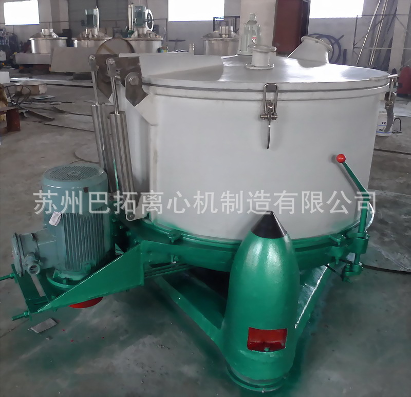SBW1200型三足式密封大翻盖衬塑料耐腐蚀离心机-无基础免固定型