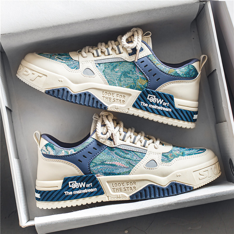 Trendy Men's Shoes 2025 New Spring Breathable Versatile Niche Original Casual Sneakers Thick-Soled Non-Slip Sports Trendy Shoes Trendy Men's Shoes 2025 New Spring Breathable Versatile Niche Original Casual Sneakers Thick-Soled Non-Slip Sports Trendy Shoes
