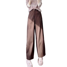 2025秋品牌专柜新品汉派女装时尚百搭高腰休闲显瘦直筒裤858