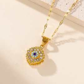 项链女 时尚网红创意旋转吊坠外贸跨境合金项链饰品批发