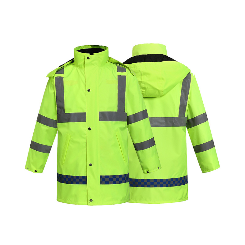 invierno grueso tipo de división de chaqueta de lluvia de lana pantalones de lluvia desmontables de tráfico de servicio de motocicleta para llevar todo el cuerpo caliente