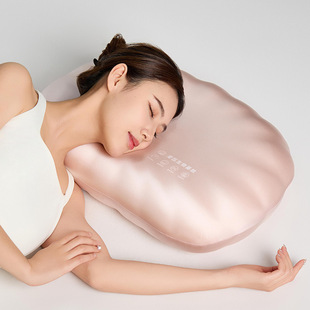 Solid color shell zero pressure bio-based pillow shell curve partition single pillow core zero pressure memory cotton adult pillow
