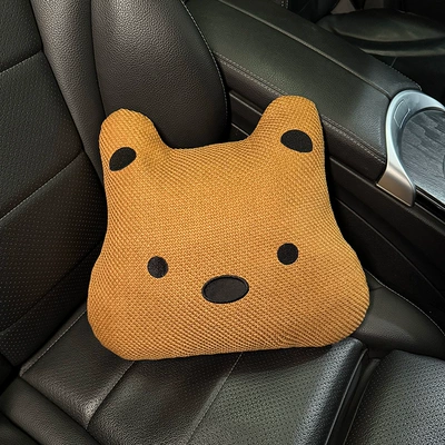 Women, Summer Cooling Pad, Suitable for — Seat cushion, seat cover - linen-style-high-west-brown-lumbar-support