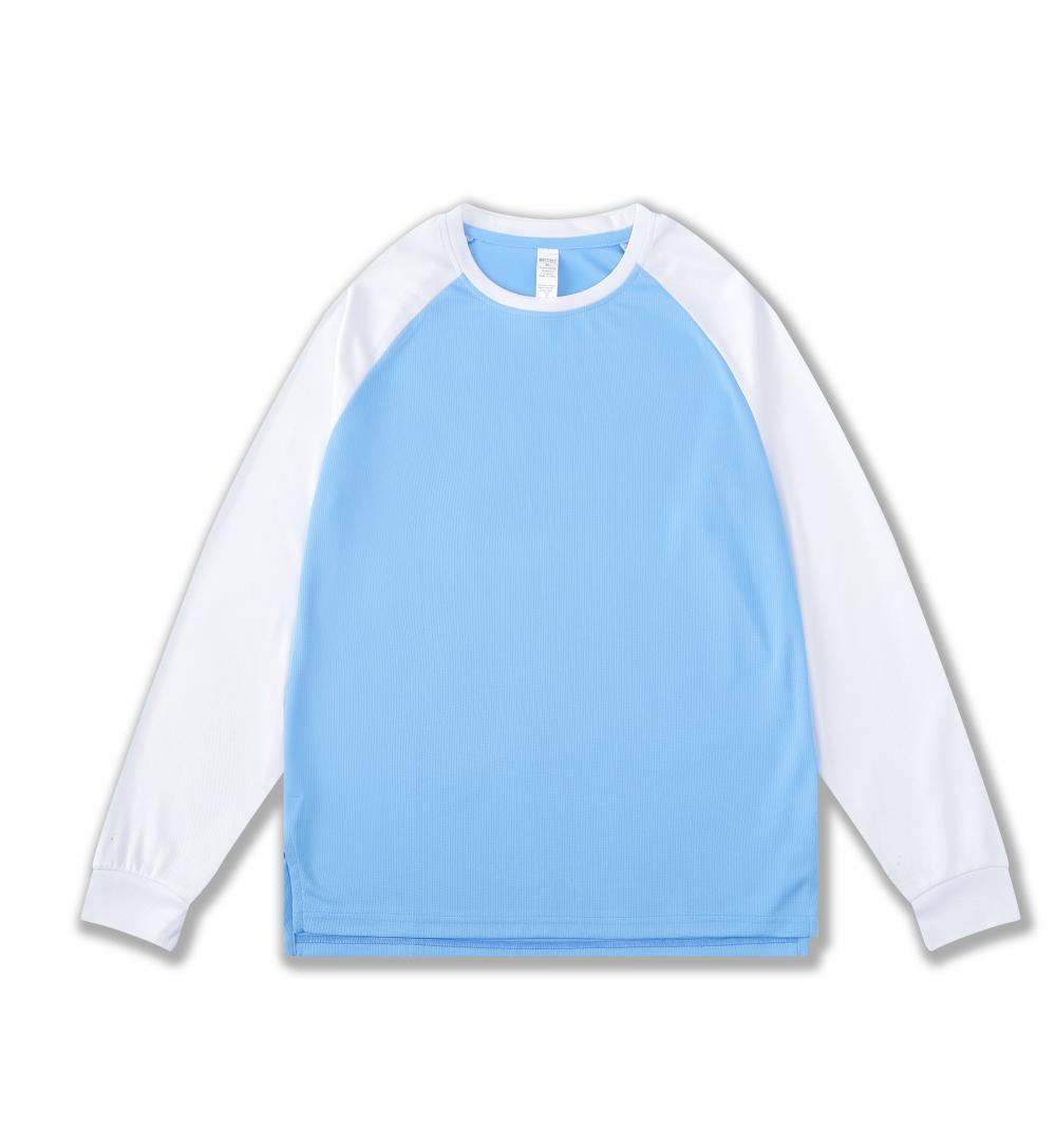 Calentamiento americano uniformes de baloncesto de color sólido cuello redondo deportivo camiseta de manga larga larga suelta secado rápido entrenamiento de sudor para hombres y mujeres fitness