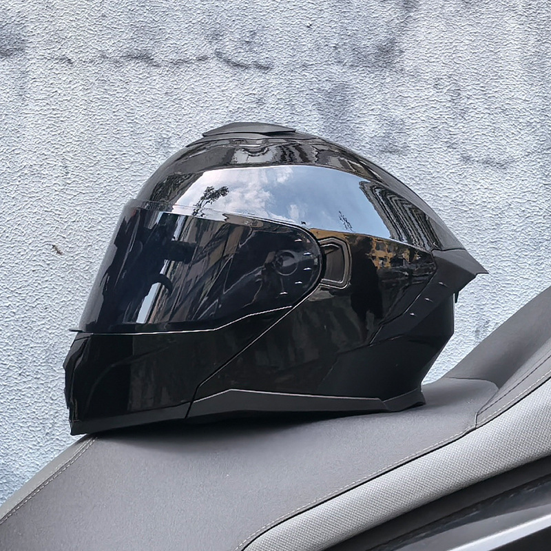 LVS3C certificado casco de motocicleta estándar nacional para hombres y mujeres casco de cara a cara casco de locomotora de verano seguridad general de cuatro estaciones