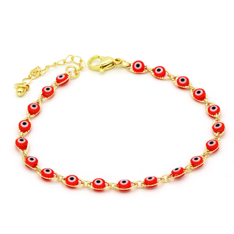Fashion Devilu0027S Eye Copper Enamel Bracelets 1 Piece
