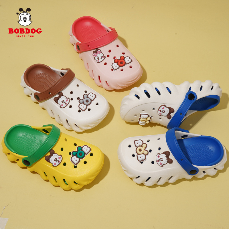 Fruit Cartoon Children's Cave Shoes Boys 2024 Summer New Middle Children's EVA Soft Sole Home Slippers Girls' Beach Shoes