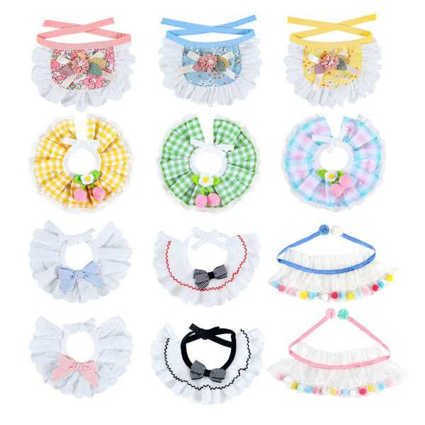 Eating bib with bow