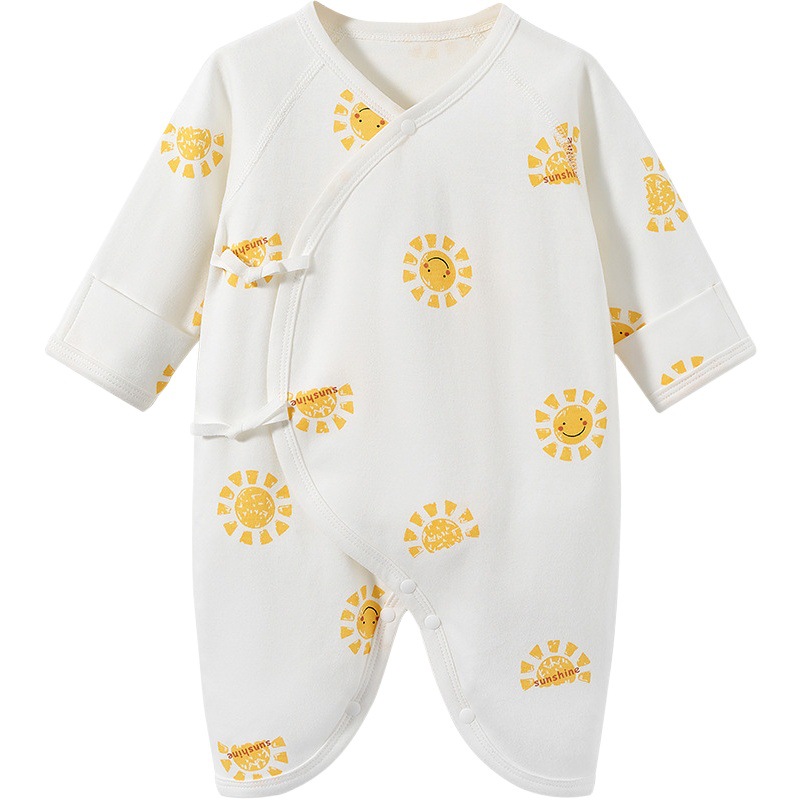Ropa de bebé recién nacido Primavera, Otoño e Invierno recién nacido algodón monje base mariposa hombres y mujeres ropa de abrigo mono del bebé