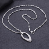 Ретро аксессуар, подвеска в форме капли из нержавеющей стали, европейский стиль, простой и элегантный дизайн, мужской стиль