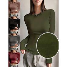 N 32515 Fleece Slim Crew Tops ��������Բ�������羳��ó