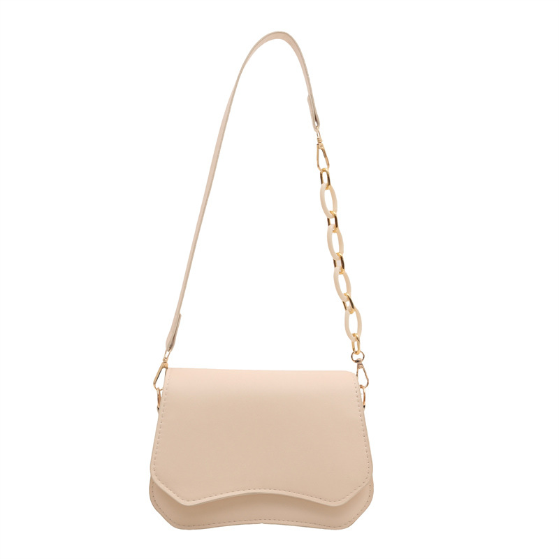 Bolsos axilales de textura simple para mujeres 2025 primavera y verano nueva moda edición limpia de moda extranjera bolso de hombro simple