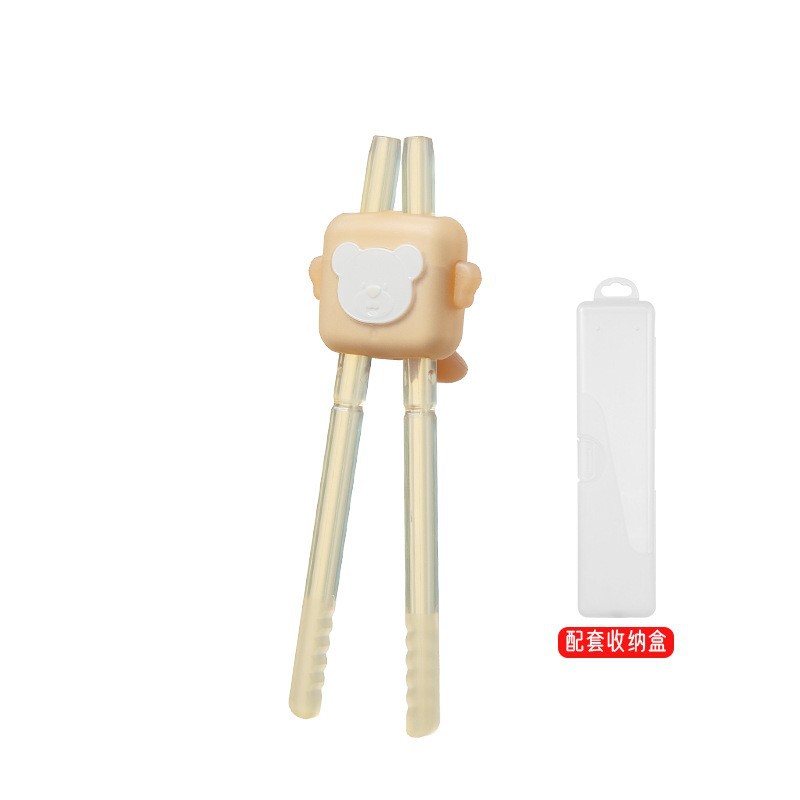 곰 조절 젓가락 나노 컬러 박스