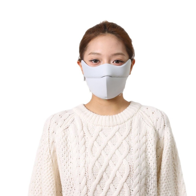 高颜值5D立体保暖口罩防风女可水洗秋冬款透气运动骑行防寒面罩|undefined