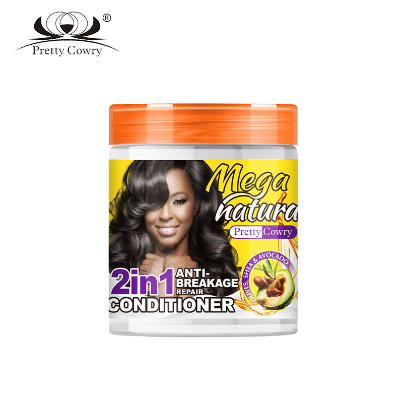 Transfronterizo exclusivo para el cabello anti-rotura de karité, set de cuidado del cabello suave, cuero cabelludo 2 en 1 champú al por mayor