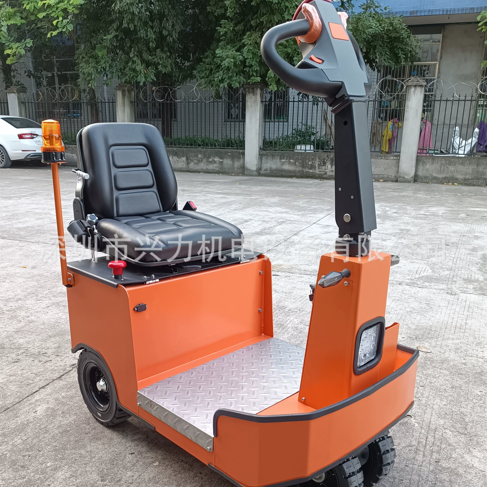 Трактор для езды, открытый электрический трактор, прицеп-тягач стоячего типа 1,5-3 тонны, легко тянуть