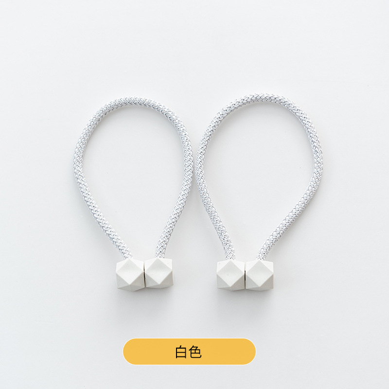 Hebilla de succión magnética transfronteriza moderna simple cubo liso correa de cortina hebilla de cortina sin perforar sin instalación al por mayor