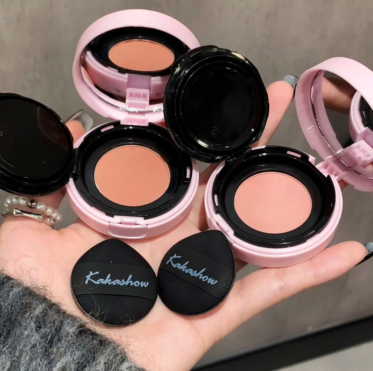 kakashow Blush Clay air Cushion Mashed Potatoes swelling and shrinking color matte atmosphere Natural highlight Contouring and brightening undefined