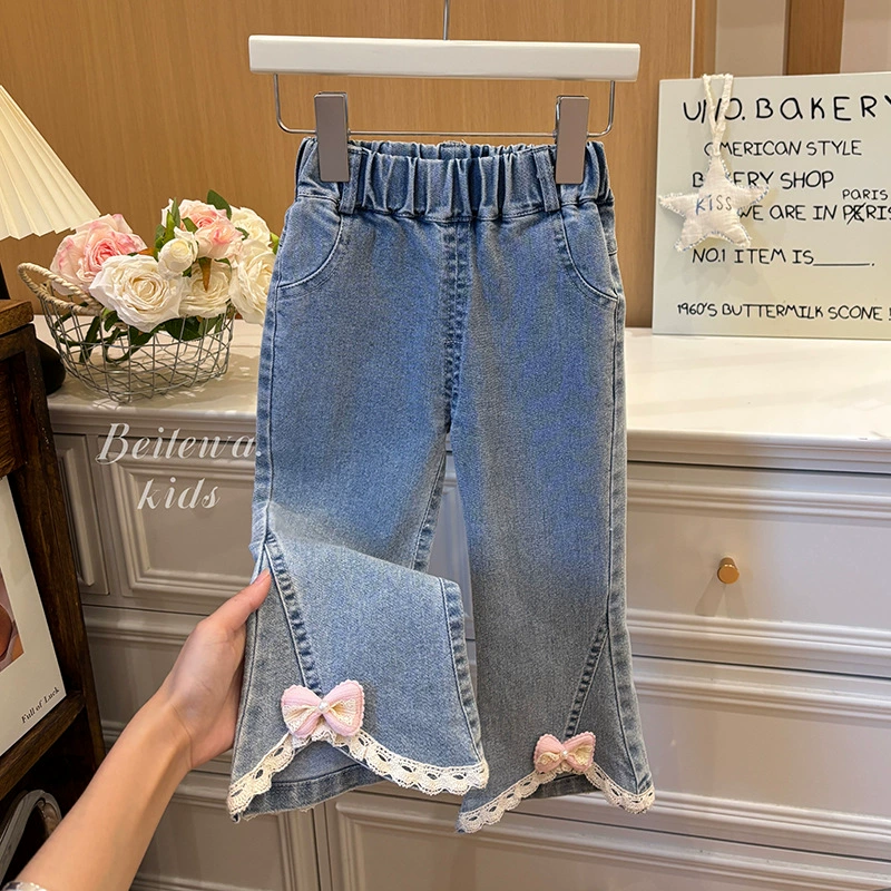 Новогодние новогодние джинсы для девочек