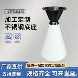 现货现代轻奢洽谈桌茶几不锈钢岩板支架底座接待批发现代简约