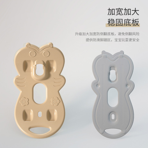 A Magic Silent Riding Horse Toy for Children, Small Wooden Horse, Baby Toy, Scooter, Multifunction with Guardrail and Anti-Fall