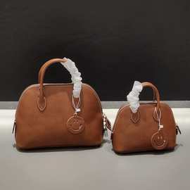 真皮包包女头层牛皮小众高级感单肩斜挎手提迷你贝壳包大容量通勤