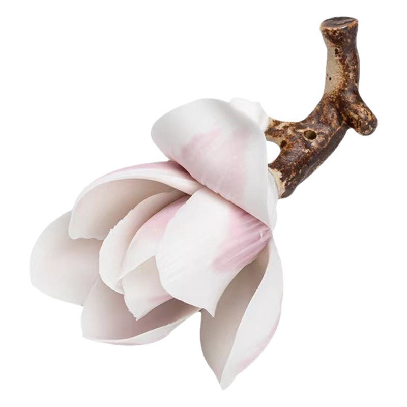 Portaincienso de Cerámica Magnolia Hecho a Mano para Purificación de Aire