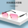 防晒无框新款半框太阳镜