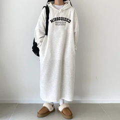 スーツ韓国風スプライシングスカート女性の秋冬プラスベルベット新しいヨーロッパスタイルミッドレングスルーズハイエンドファッションカジュアル半袖