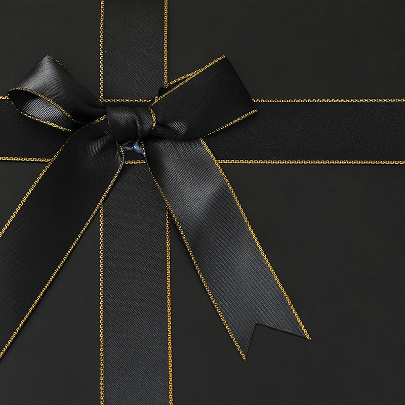 Tapa plegable caja de regalo cinta arco zapato grande y ropa caja de regalo de una pieza CAJA PLEGABLE caja de regalo negro