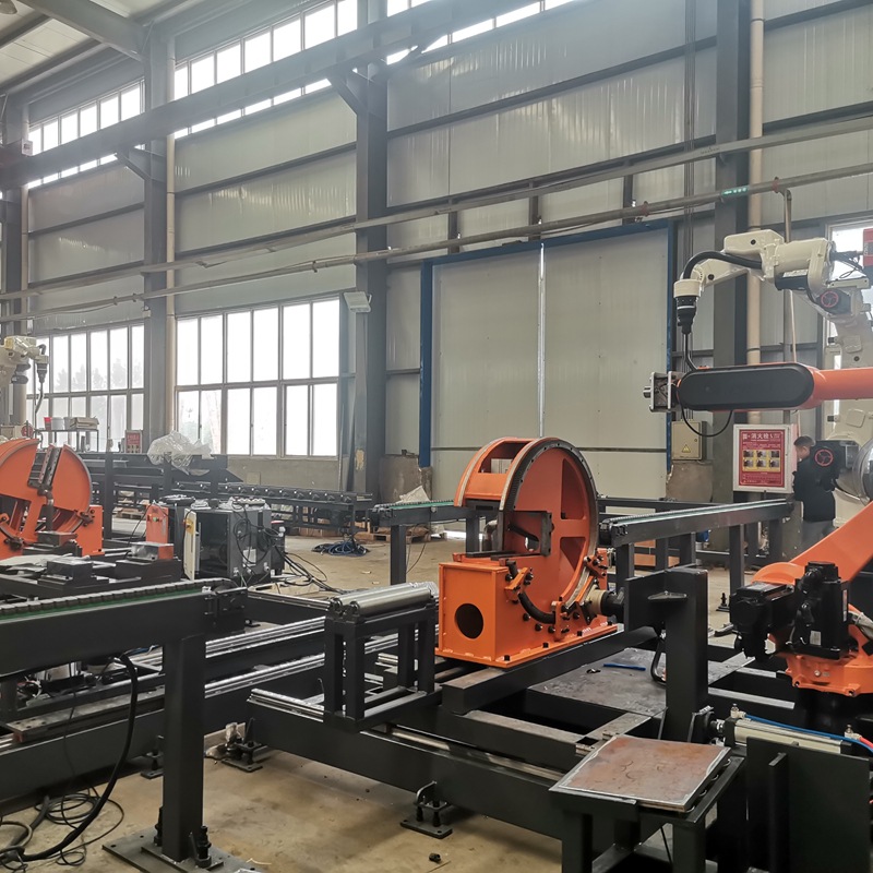 隧道钢拱架焊接生产线 源头厂家供应 冷弯切割焊接一体