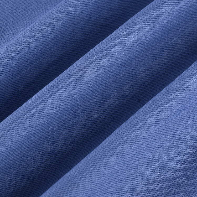 Fabrica directa sostenible orgánica algodón elástico tela de prenda de spandex