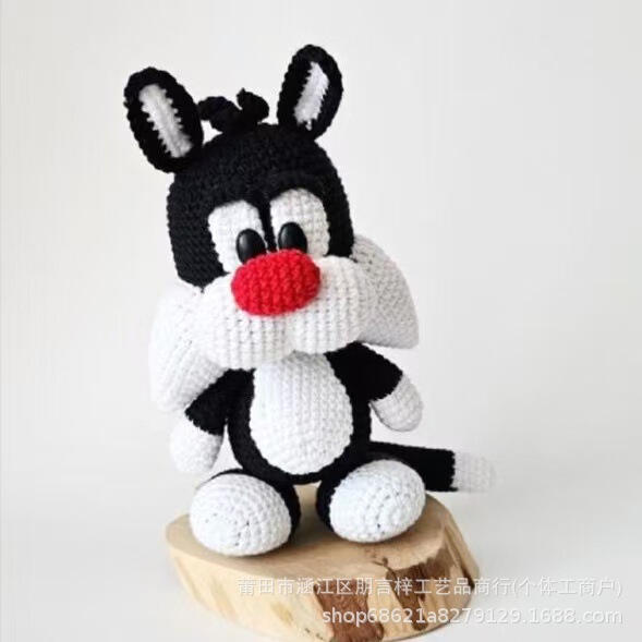 English Version of Cross-Border Animal Handmade Pendant Ornaments DIY Hook Line Knitting Doll Crochet Material Package