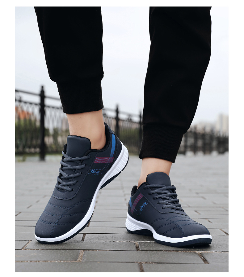 Herren Lederschuhe Sneakers Mesh Stoff Rutschfeste Bequeme Atmungsaktive Schuhe Sneakers_voghion.com